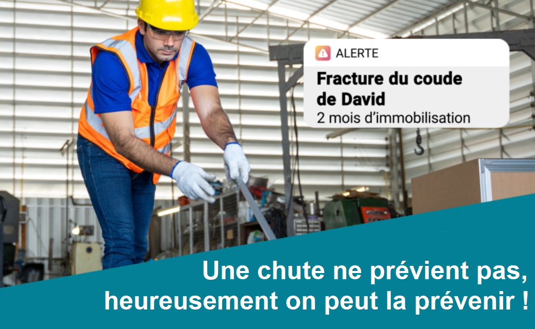 Fin 2025, l’Assurance Maladie – Risques professionnels, déploie une vaste campagne de communication sur la prévention des chutes au travail