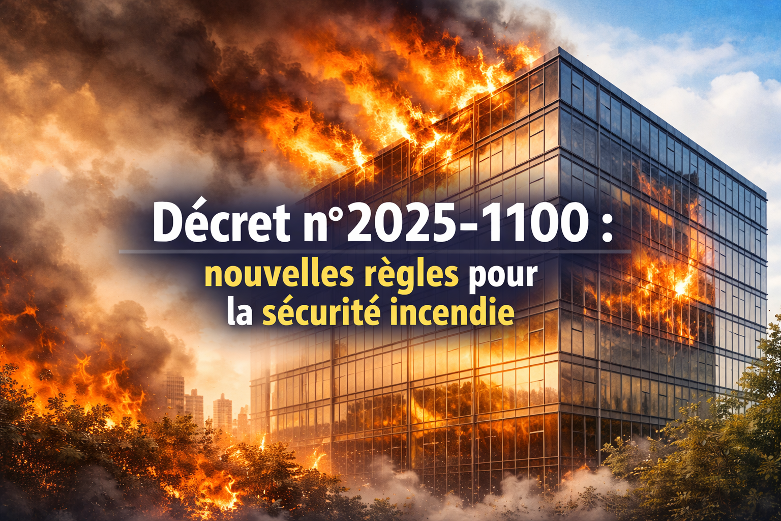 Le décret n° 2025-1100, publié en novembre 2025, fait évoluer en profondeur la réglementation française en matière de sécurité incendie
